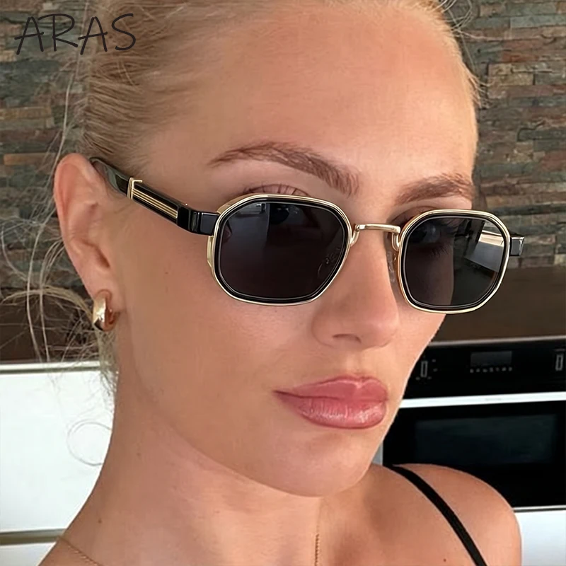 

Retro Small Frame Square Sunglasses 2026 Luxury Designer Y2K Punk Polygon Sun Glasses Vintage Steampunk Outdoor Shades Eyewear