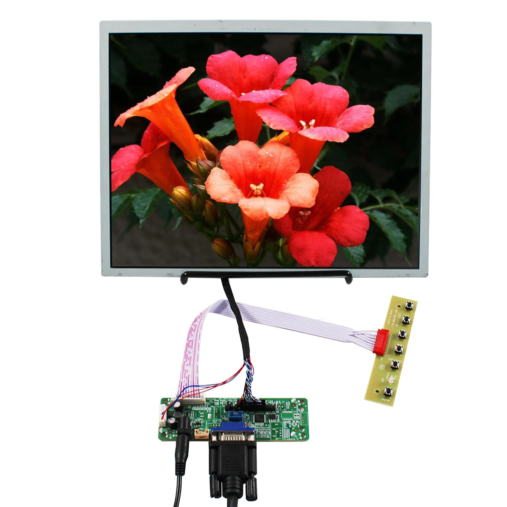 

12.1" LQ121S1LG75 4:3 800X600 LED Backlight TFT-LCD Screen with VGA LCD Controller Board used for Industrial screen，Game machine