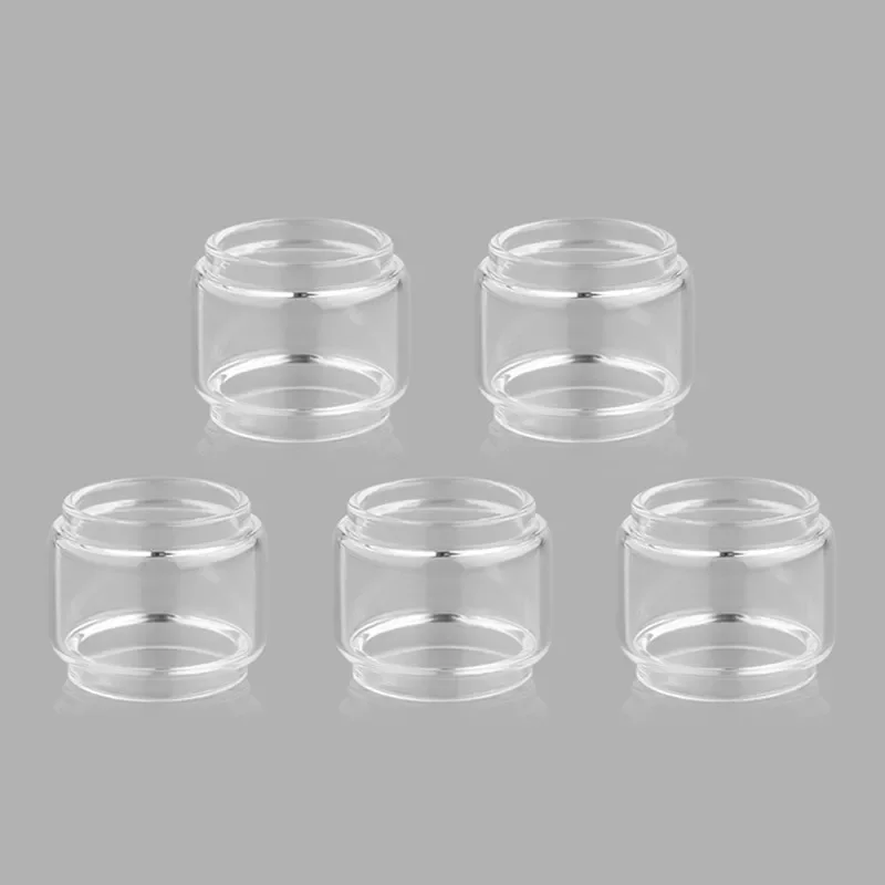 YUHETEC-Tubo de Vidro Bolha Reta, Acessórios Tanque para Ambição Mods, Bishop MTL, Rta, 2ml, 4ml, 6ml, 5Pcs
