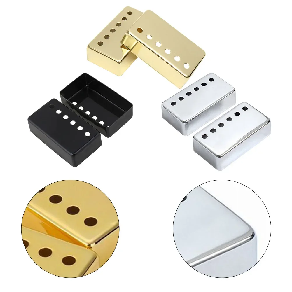 Metal Pickup Cover Pickup Cover 2pcs 50/52mm Guitar Parts Humbucker Pickup Cover Practical To Use High Quality New Style