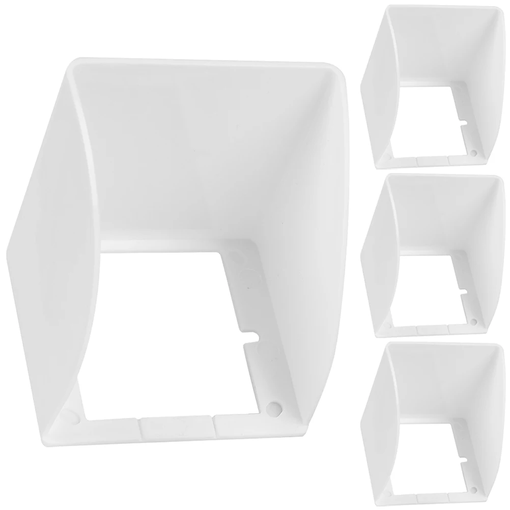 

4pcs Waterproof Socket Box Outdoor Protective Cover Wall Outlet Guard Durable Plastic Plug Protector For Home Bathroom Kitchen