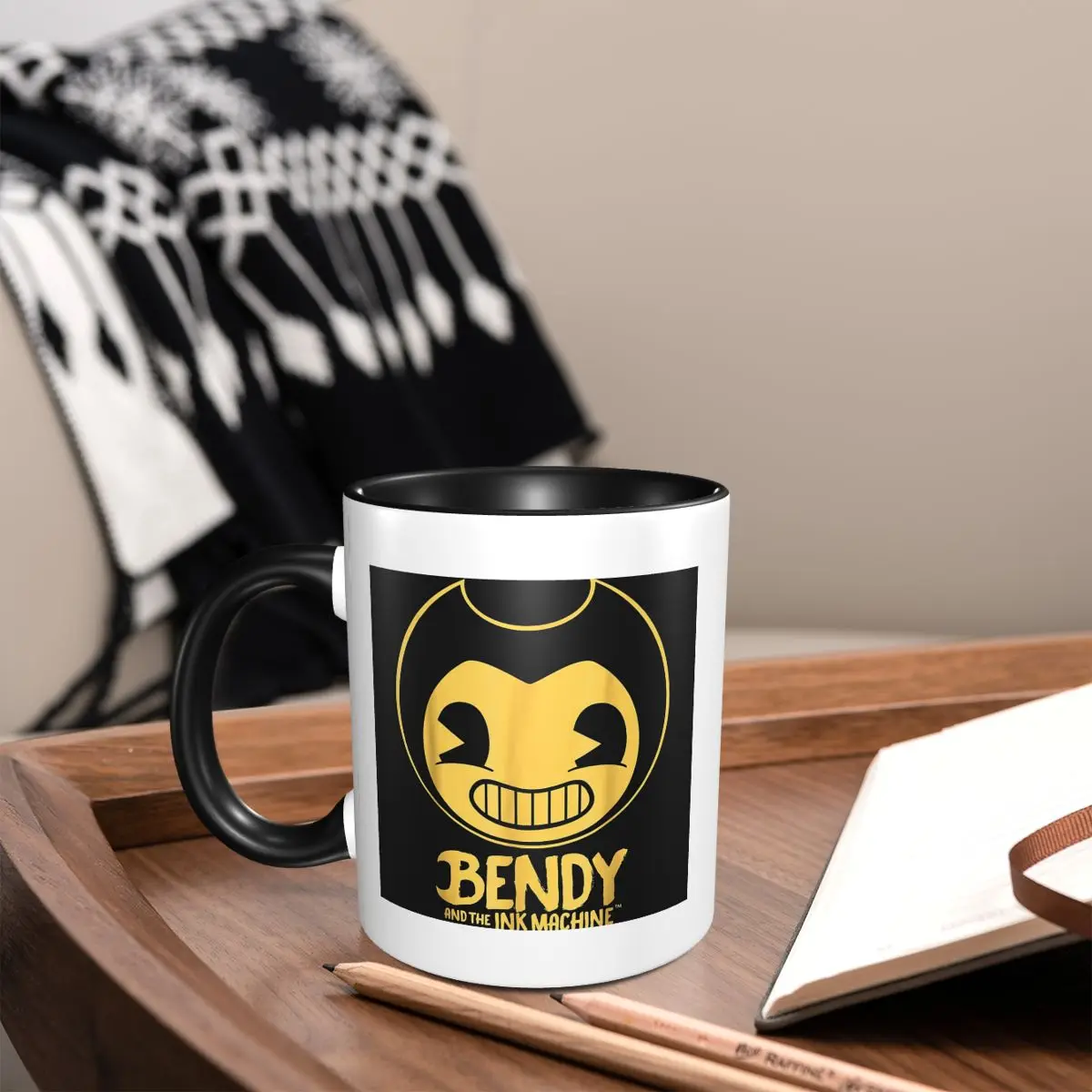 

Bendy Ink Machine Mug Funny Ceramic Coffee Cups Tea Mugs Milk Cup Drinkware Gifts for Woman Man