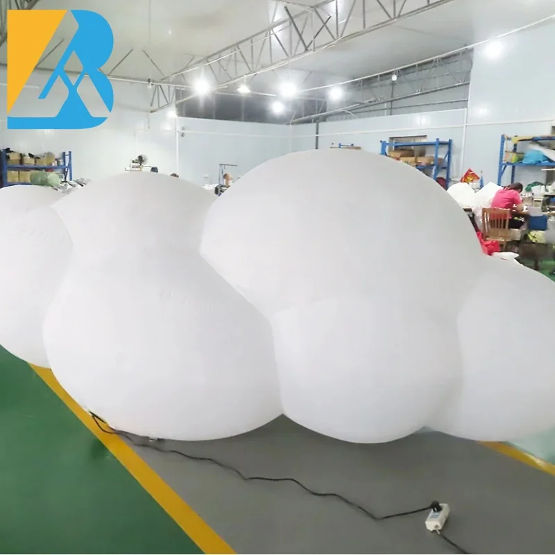 Most Popular Inflatables LED Large Blow up Clouds for Event Decorations Toys