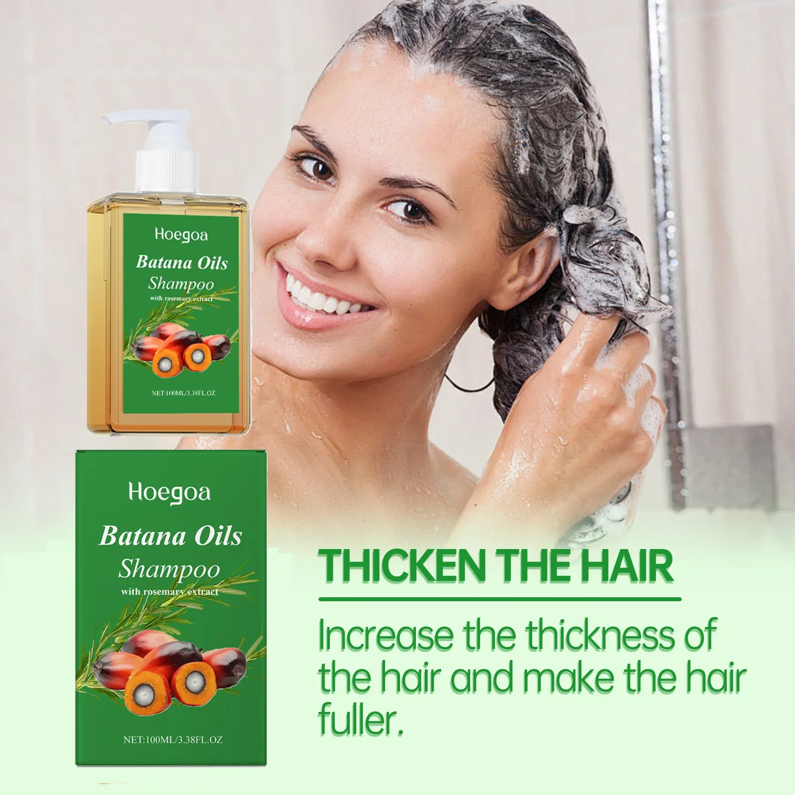 

Batana Oil Shampoo Hair Strengthens Anti Loss Restore Damaged Split Hair Scalp Cleansing Dandruff Control Hair Growth Shampoo