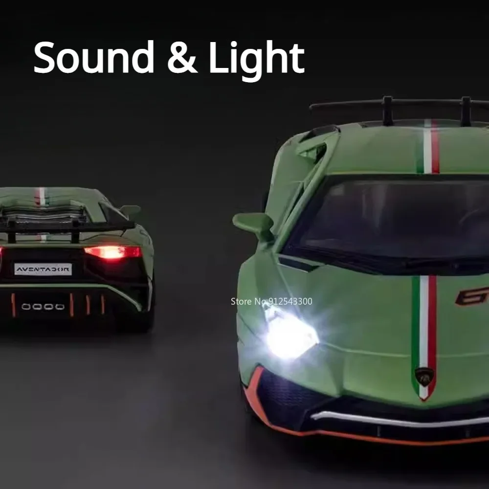 1:32 スケール アヴェンタドール LP780 SCV12 スポーツカーモデルおもちゃ金属ダイキャスト車両プルバックおもちゃコレクション男の子ホリデーギフト