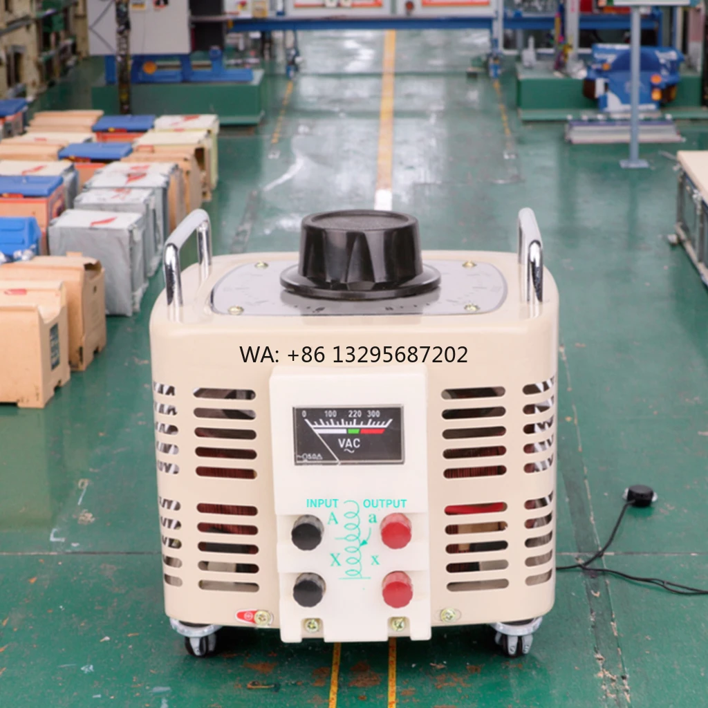

TDGC2-5KVA Pure Copper Coil Contact Variac Single 0-250V Adjustable Regulator 220V 380V 50Hz 60Hz Flyback Topology for Power Use
