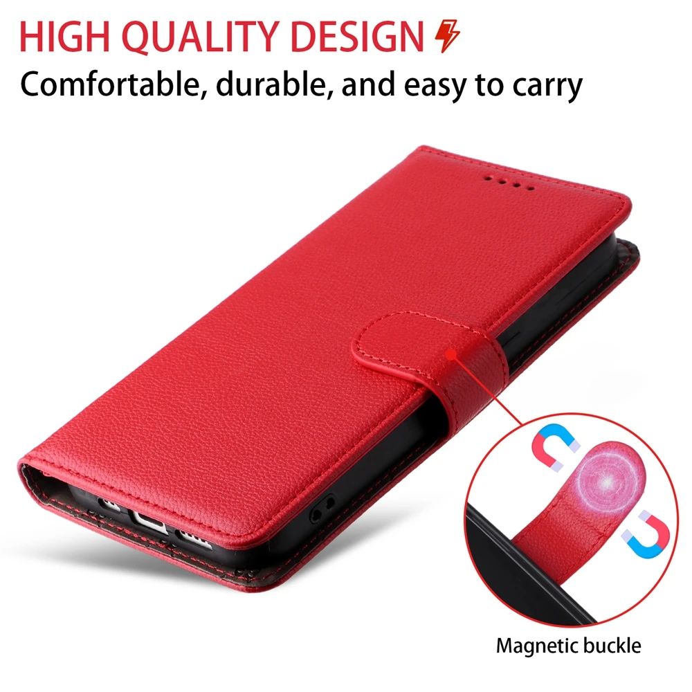 RFID-blockierende Brieftaschenhülle für Samsung Galaxy A05 A05S A06 A13 A14 A15 A16 A22 A23 A24 A25 A32 A33 A34 A35 A36 A54 A55 A56 Cover – Detail 12