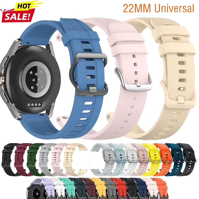 22mm Silikon-Uhrenarmband für Xiaomi Mi Watch Color 2 Sport-Uhrenarmband für Redmi Watch 5 Active/Lite Sport Correa