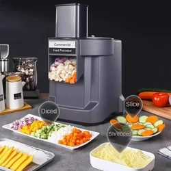 Commercial electric vegetable fruit radish potato shred sliced and diced