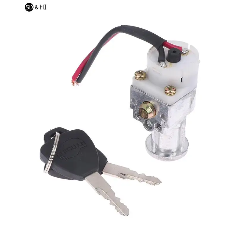 Bigger Head Type Electric Bicycle Ignition On/Off Key Switch Heavy Load E-bike Li-ion Battery Casing Lock