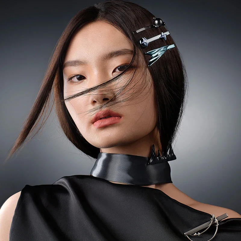 팝 마트 스컬판다 사운드 시리즈 헤어핀 조합 클립 장식용 블라인드 박스 장난감 귀여운 애니메이션 액션 피규어