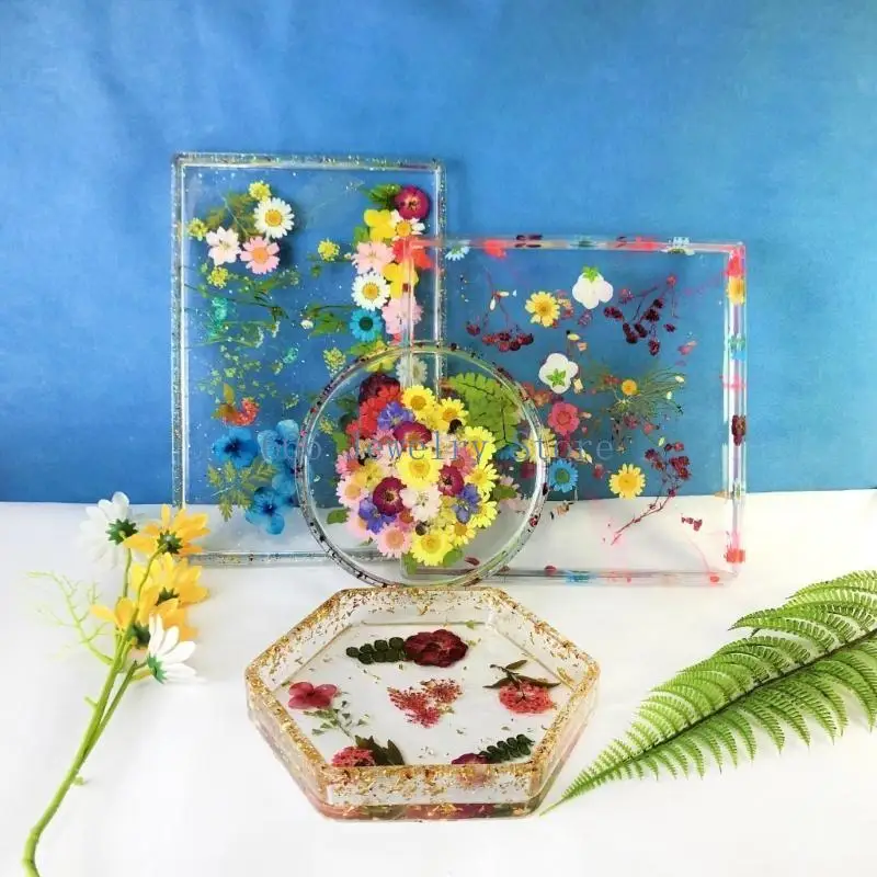 قالب سيليكون F2TD DIY لعلاج راتنج حاوية علبة مستطيل