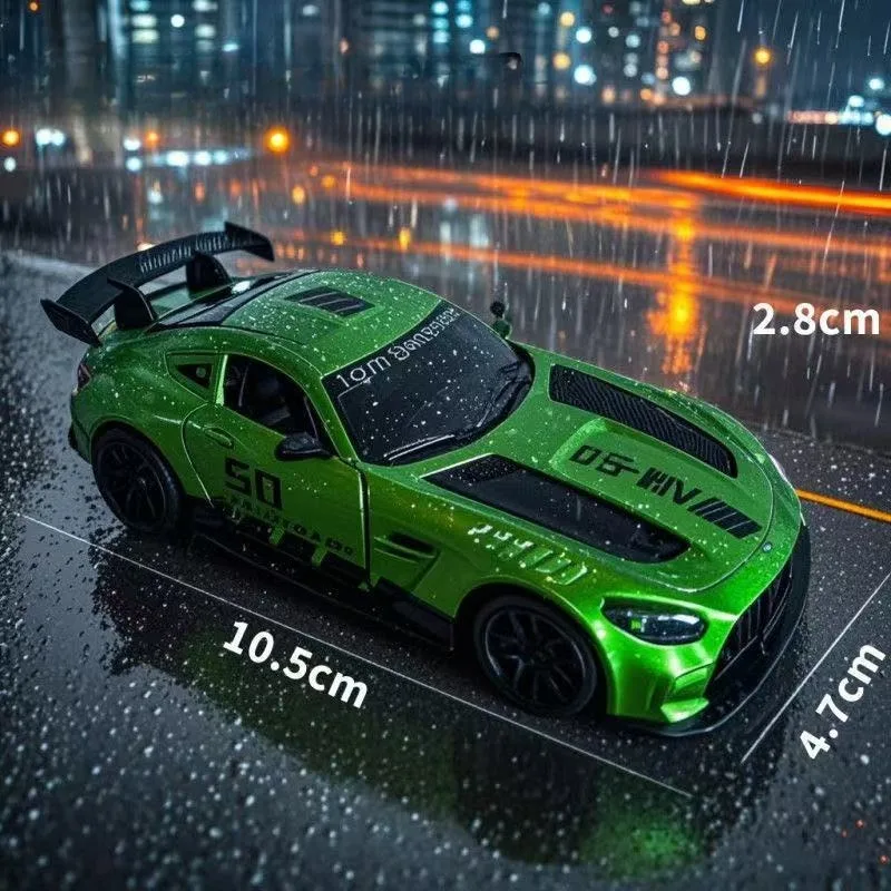 لعبة سيارة للأولاد مصنوعة من خليط معدني، لعبة سيارة رياضية واقعية للسباق، وظيفة التراجع للأطفال