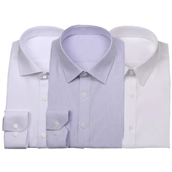 80s 2-ply luxo enrugamento livre vestido camisa personalizado 100% algodão branco negócio vestido camisas sob medida químicos sur-mesure de luxe