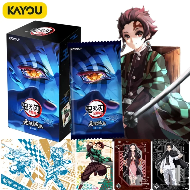 Kayou Carte Da Collezione Originali Demon Slayer Unlimited City, Carta Di Tanjiro Kamado, Accessori Anime, Confezione Regalo Originale