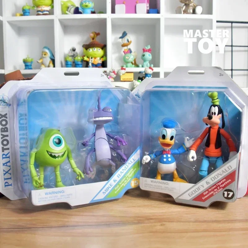 

В наличии Disney Alien Bullseye Pixar Monsters, Inc. Майк Рэндалл Боггс Микки Маус и Дональд Дак Goofy экшн-Фигурки игрушки