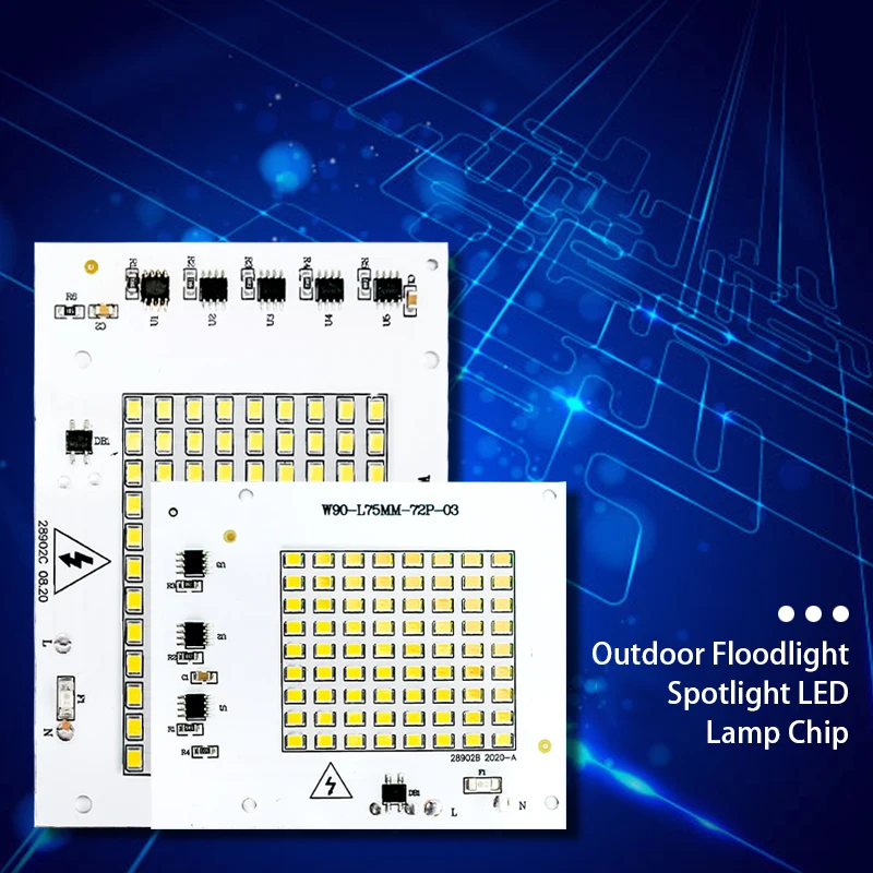 LED Chip Lamp Bead 10W 20W 30W 50W 100W LED 220V Smart IC No Need Driver DIY Flood Light Led Matrix Spotlight Outdoor Chip Lamp