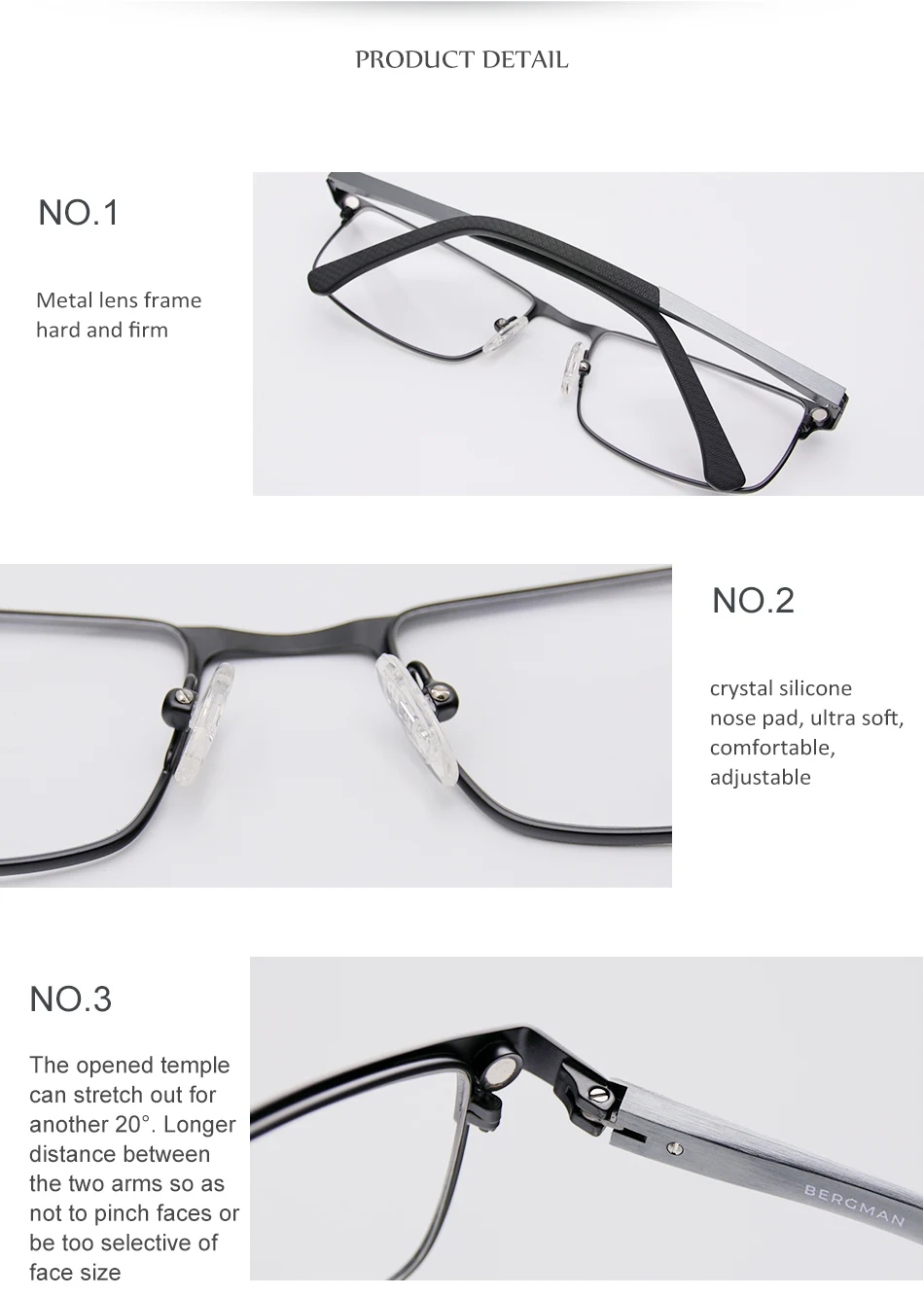 X110 Metall 2 in 1 neuen Stil Magnet clip auf Brille Rahmen polarisierte Sonnenbrille für Männer optische Computer brille uv400 – Detail 10