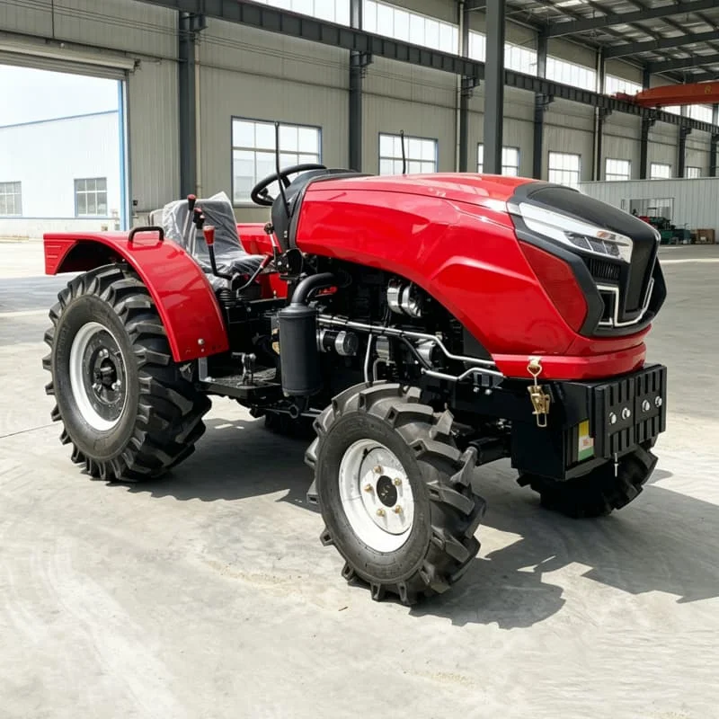 Customized Upgraded rotary tillage tractor, four-wheel high-power cultivator, high-efficiency wheeled farm ploughing machine view 3