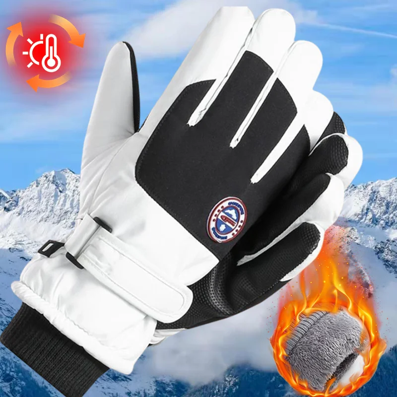 New Ski Gloves Winter Gloves for Unisex Snowboard Mittens Touchscreen Gloves Snowmobile Motor Waterproof Thermal Snow Glove