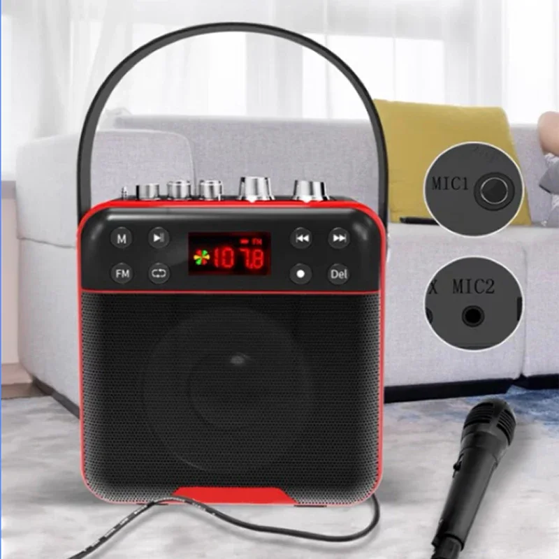 

K29 Portable Wireless Bluetooth Speaker High-Quality Powerful Stereo Sound Box Vintage FM Rechargeable MP3 Player