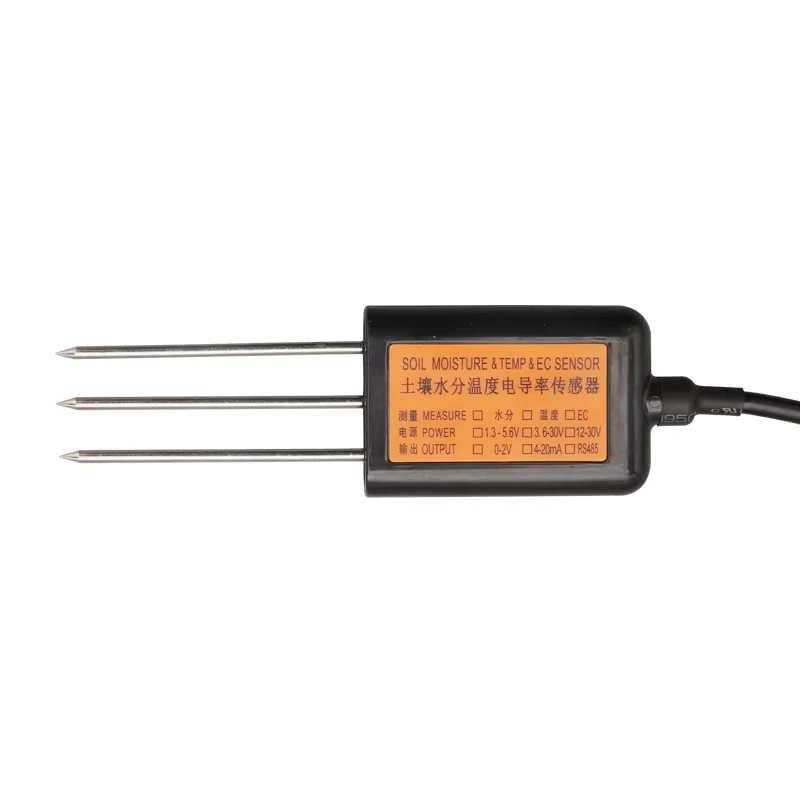 Rs485 Modbus-Rtu 0-2v Soil Moisture Temperature Conductive Plant Greenhouse Transmitter Ec Sensor