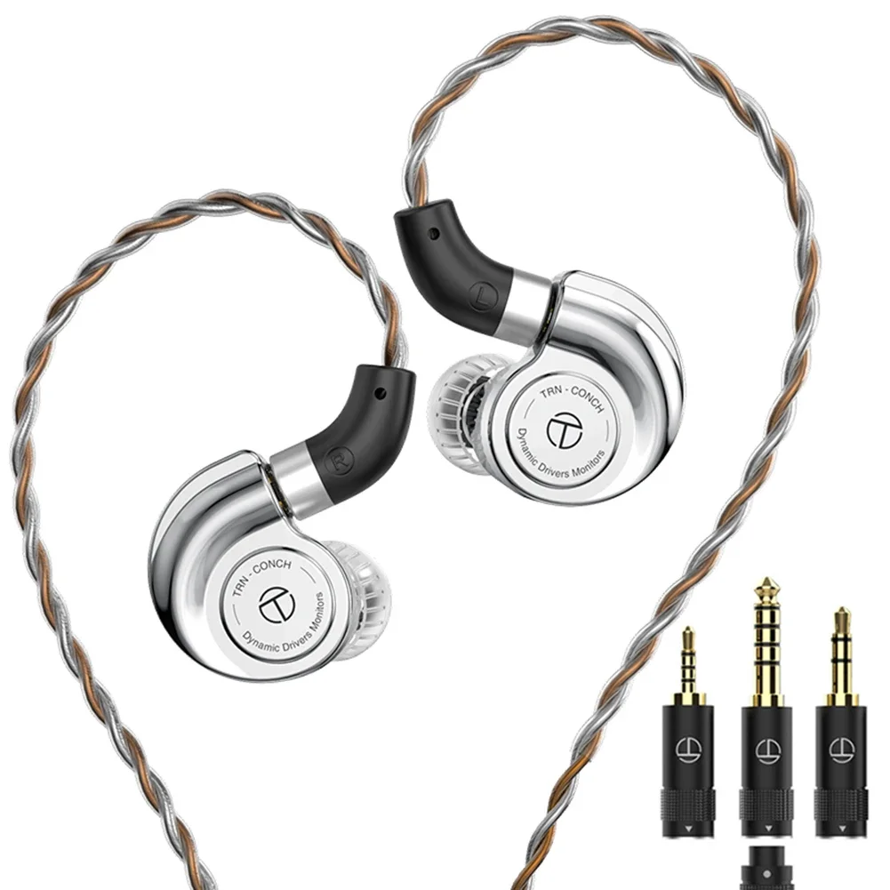 

TRN Conch High-Performance Earphone Diaphragm Dynamic In-Ear Monitors Earbuds Interchangeable For Audiophile Musician