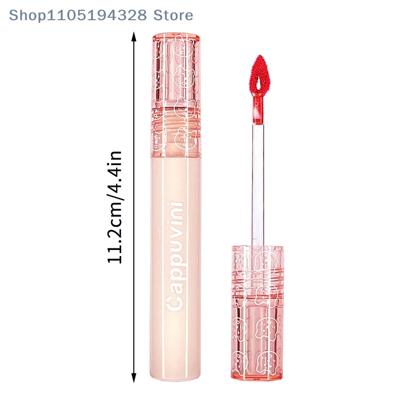 1PC Kersenrood Waterdichte Spiegelafwerking Water Lipgloss Naakt Bruin Helder Tint Glas Lipolie Vloeibare Make-up Voor Volumineuze Look