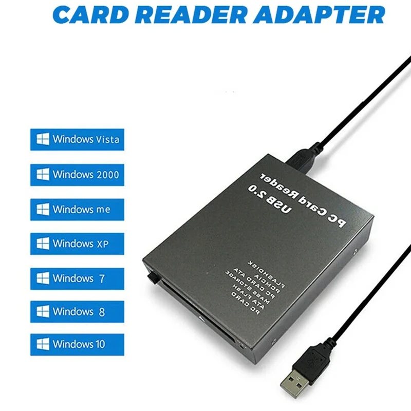 USB2.0 PCMCIA Card Reader ATA Card Reader PC Card Reader USB 2.0 To PC ATA PCMCIA Adapter Flash Disk Memory Card Reader