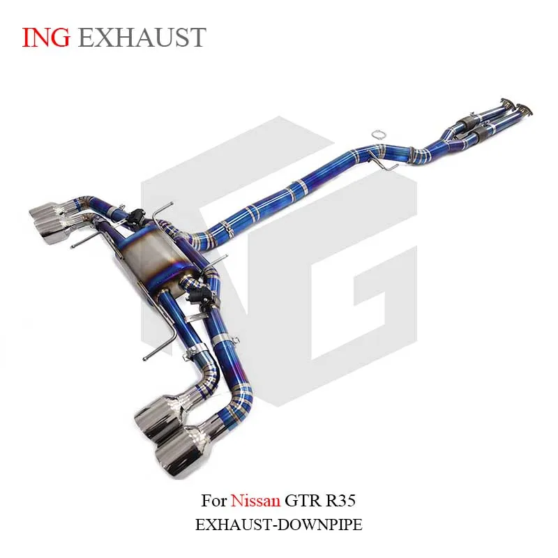 

ING remote valve cat back for Nissan GTR R35 automatic electronic control exhaust system, car accessories
