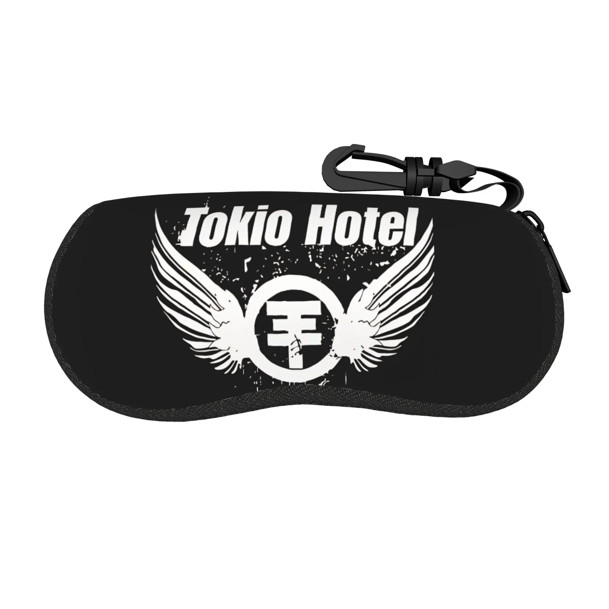 Tom Kaulitz Bill Kaulitz Brillenetui, tägliche Sonnenbrillenhülle für Damen, Retro-Brillen-Organizer, Brillenetui mit Reißverschluss