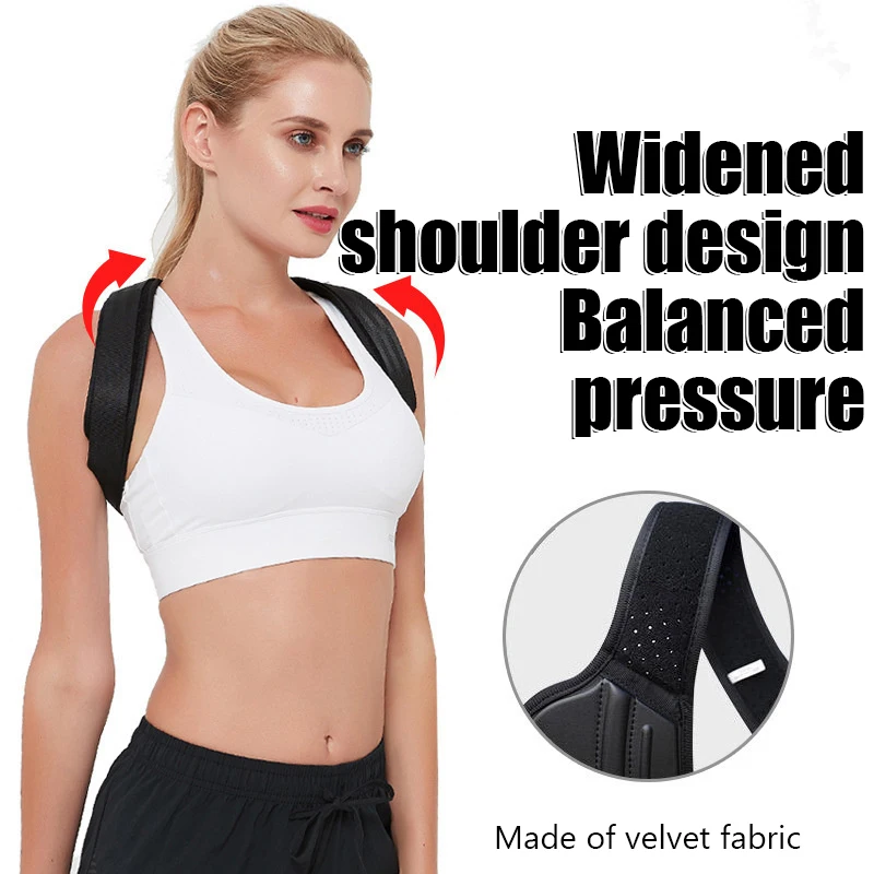 Adjustable Back Shoulder Posture Corrector Belt Clavicle Spine Support Reshape Your Body Home Office Sport Upper Back Neck Brace