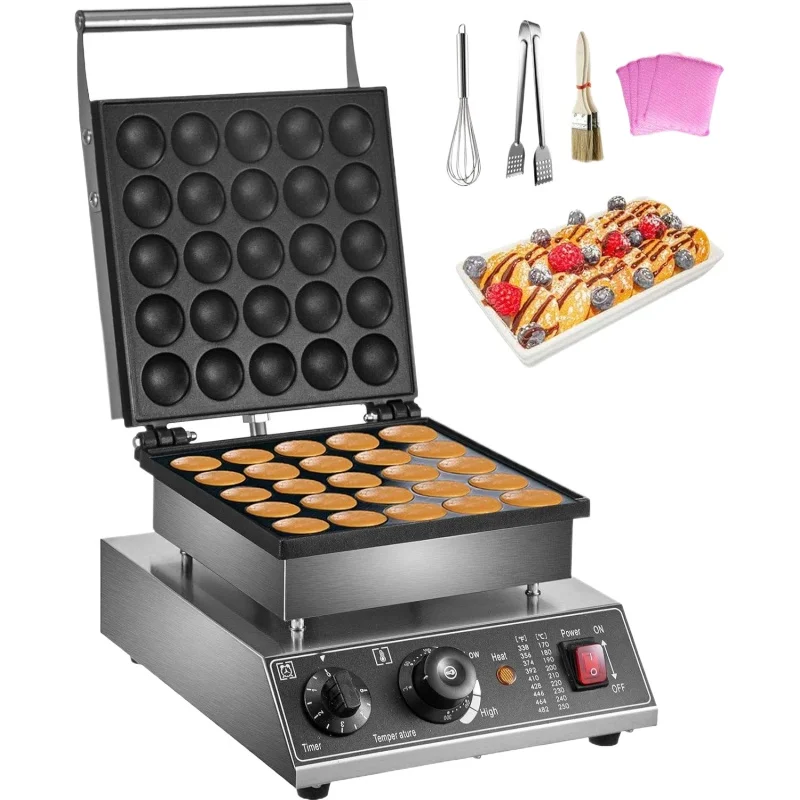 

Machine à muffins en acier inoxydable, mini crêpière, crêpière commerciale, 25 trous