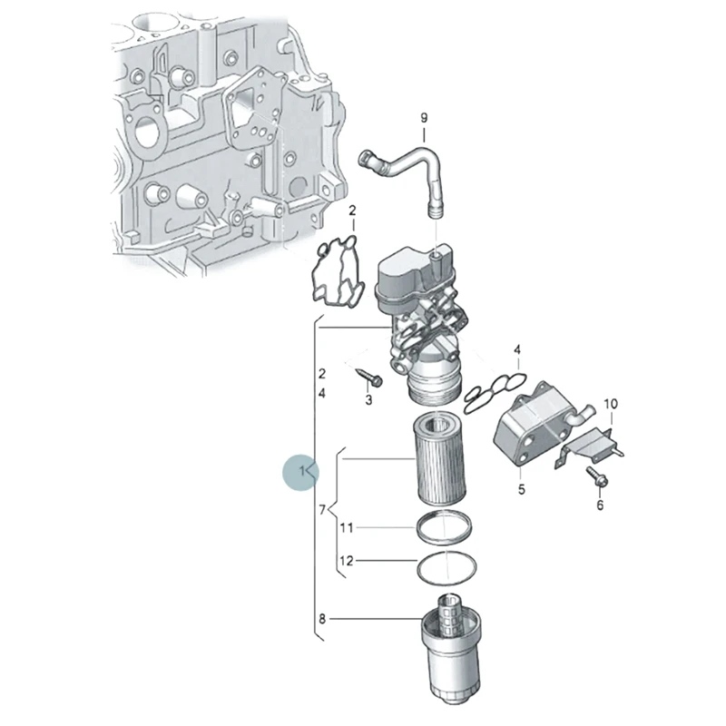 06F 115397 محول مبيت مرشح زيت الألومنيوم E لسيارة VW Eos Golf Passat B6 Jetta III Polo Sci 06F 115397 F 06F 115397 ح 06F 115 397