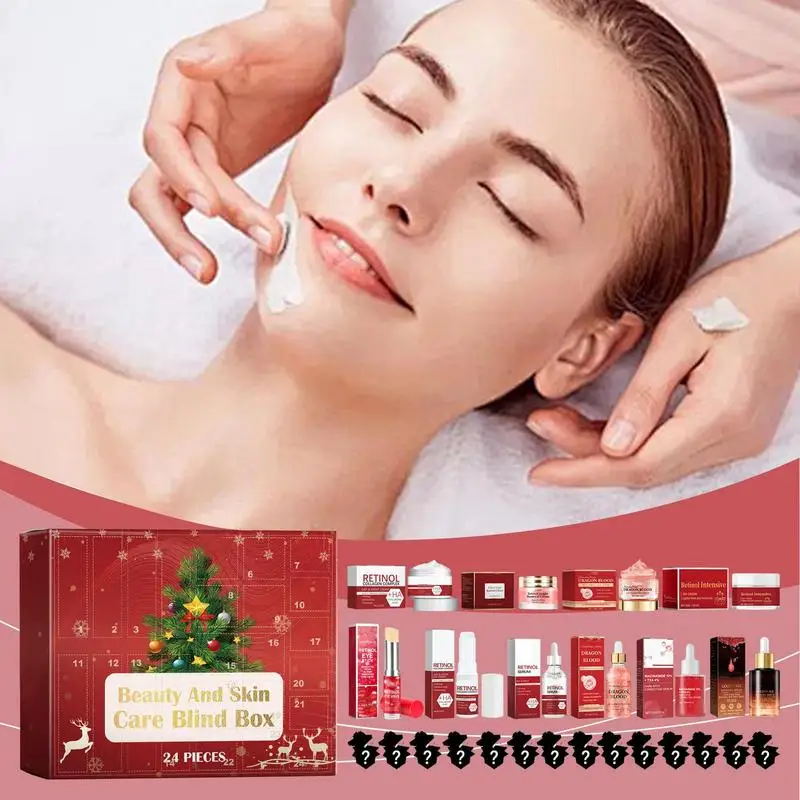 24 Tage Countdown Advents kalender Kosmetik Advents kalender 24-Gitter Beauty Surprise box Kosmetik-Kit für Mädchen Frauen