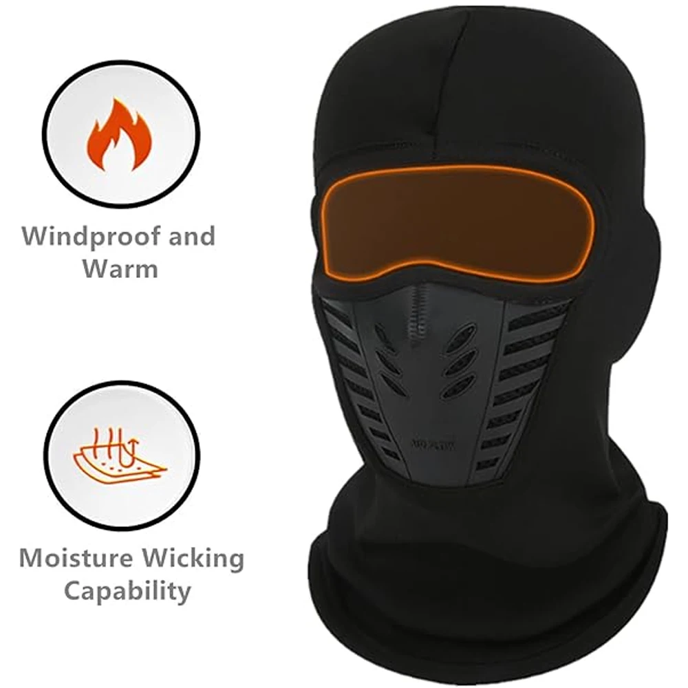 1PC Motorcycle bicycle Mask Fleece Thermal Face Mask Keep Warm Riding Balaclava Biker Winter Windproof Ski Mask Men Women