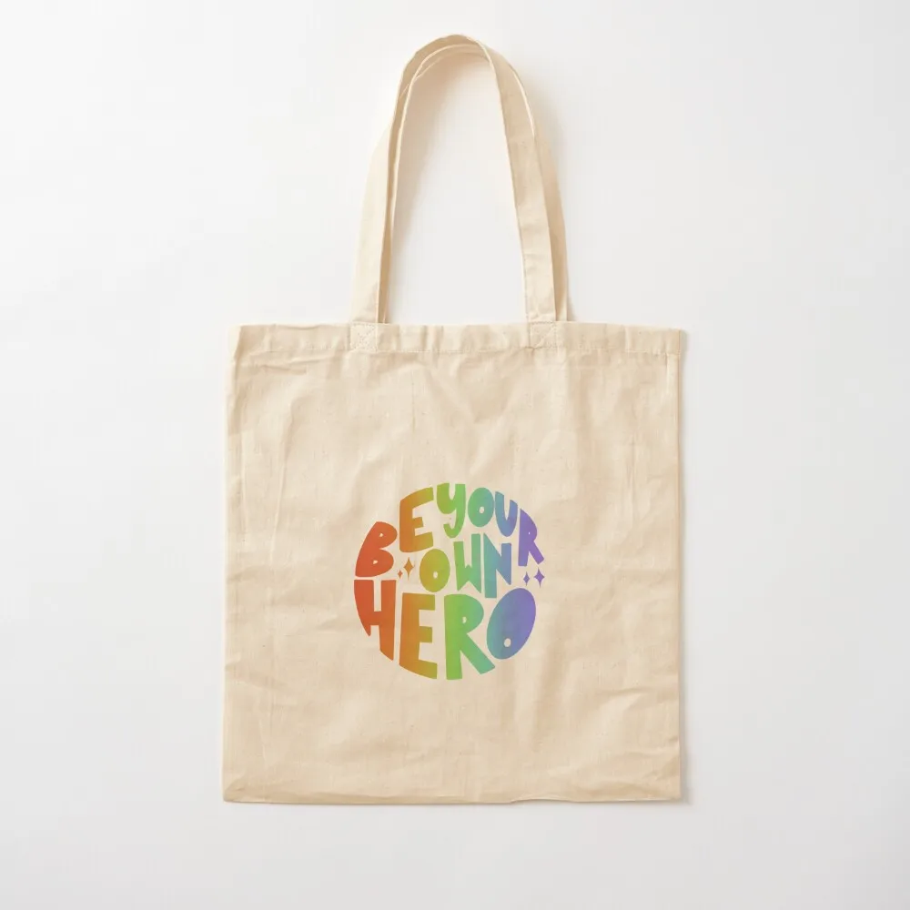 

supercorp - be your own hero - pride version 2 Tote Bag tote bag men Handbags women shopping bag logo custom tote