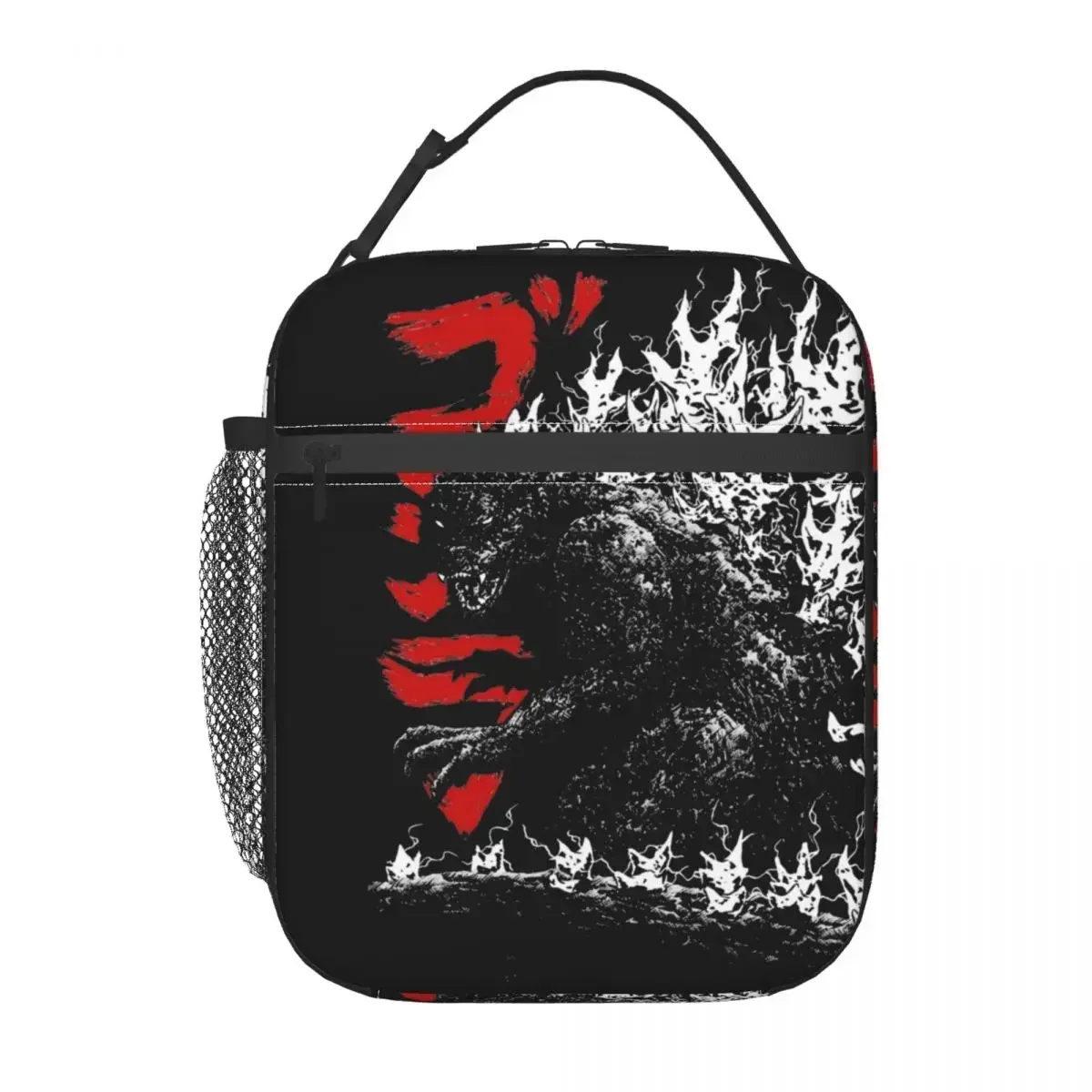 Gojiras Millenium Godzillaed Merch Insulated Lunch Bag For Work Food Storage Bag Portable Cooler Thermal Lunch Boxes