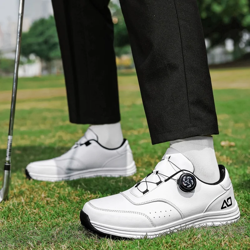 Golf Sneakers Men's Waterproof Fashion Outdoor Comfortable Golfers Footwears Anti-slip Design,Suitable Mountain Climbing Hiking.