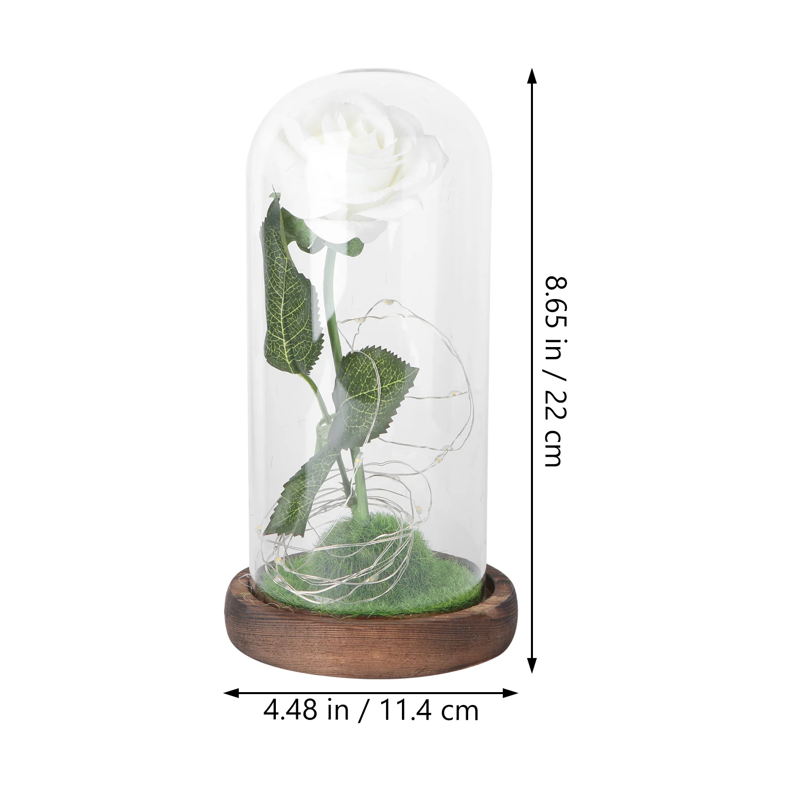 

Premium Artificial Light Glass Cover Bright Warm Decorative Valentine'S Day Party Wedding Temple