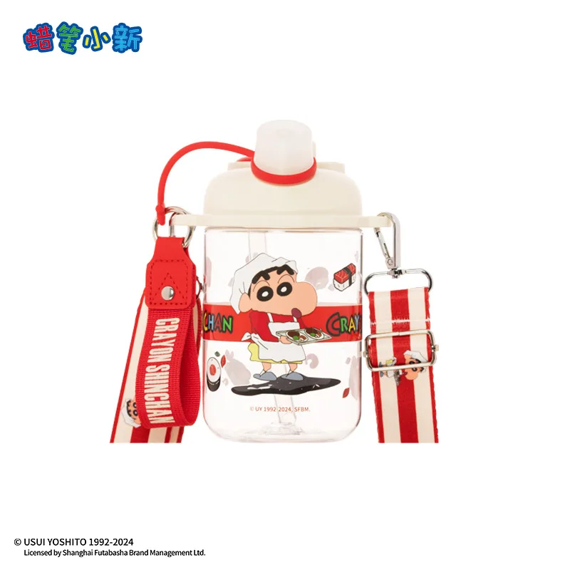 Новая Милая летняя чашка для воды MINISO Crayon Shin-chan, пластиковая чашка из соломы, Детская коллекция с мультяшным орнаментом, лучшие подарки для отдыха