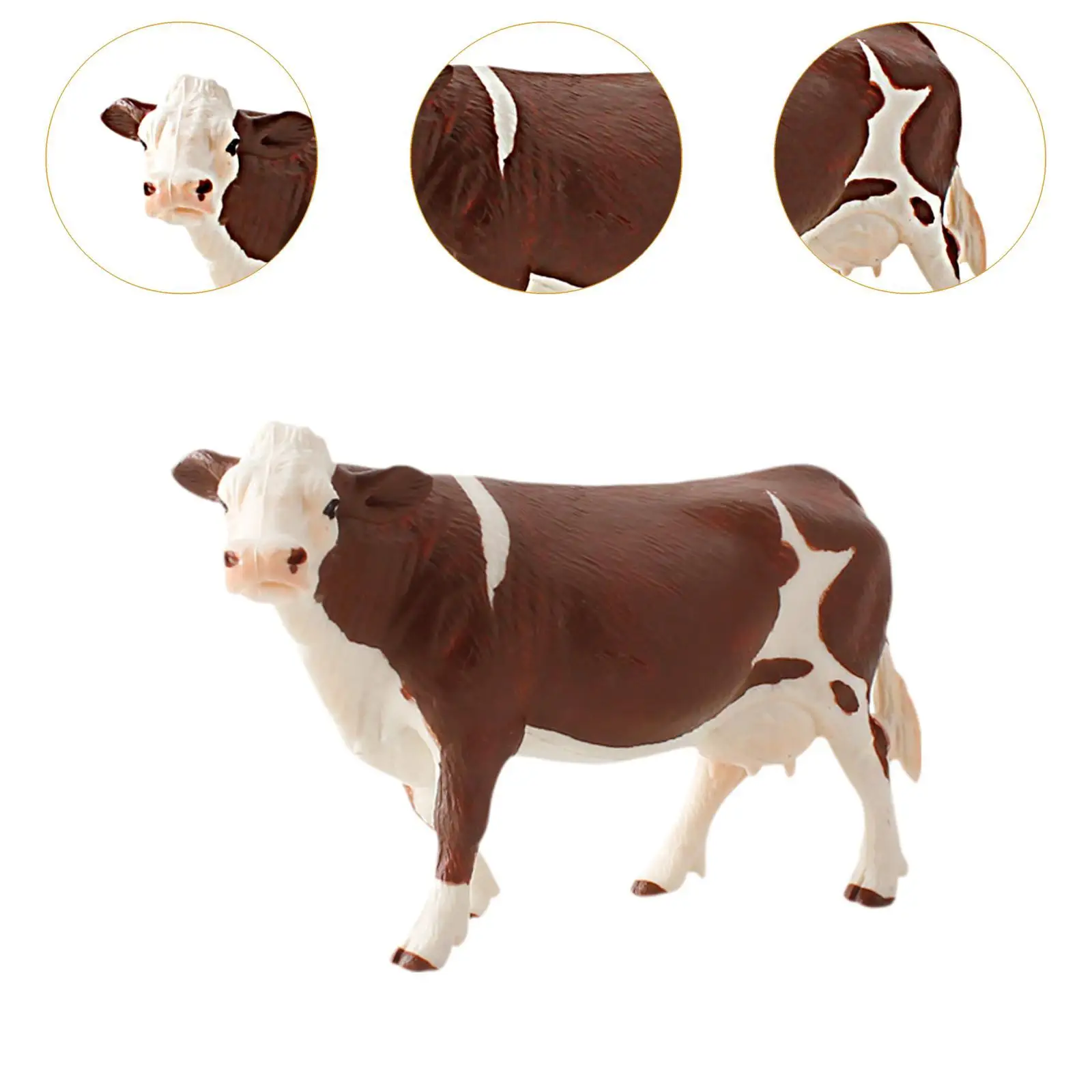 Figura giocattolo mucca Figurina di piccoli animali Regalo per bambini Bomboniere, Collezione,