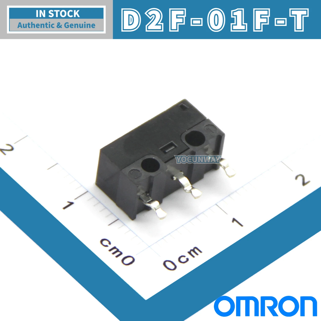 10PCS-100PCS D2F-01F-T New Authentic Original Japan OMRON Micro Switch Grey Dot 3Pin Mouse Button Repair