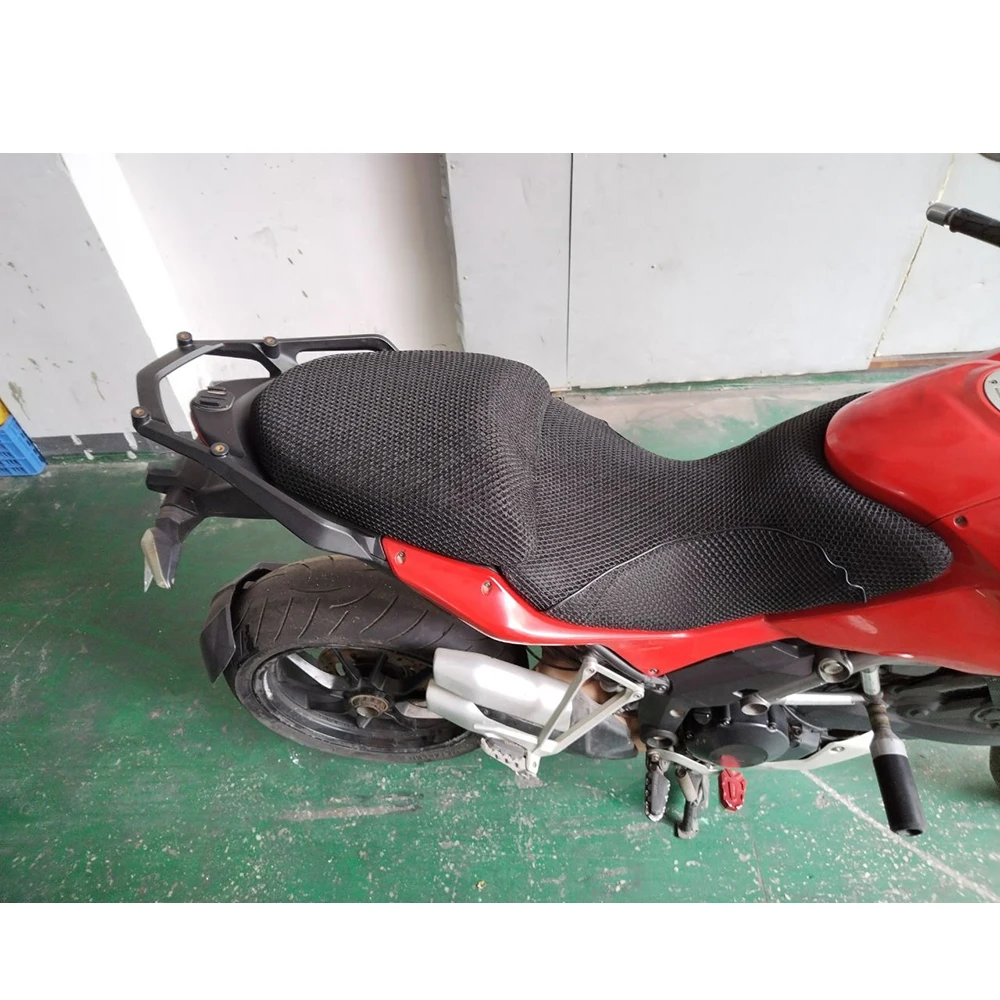 Funda de cojín de asiento para motocicleta, cubierta antideslizante transpirable, tela de malla 3D para DUCATI Multistrada 1200 1200S MTS Pikes Peak