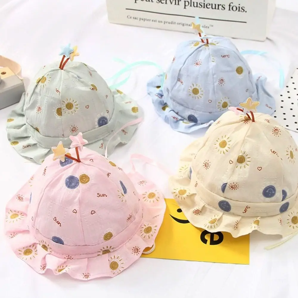 

Anti-UV Multiple Colors Kids Fisherman Hat Cartoon Rabbit Cotton Bucket Hat Sun Hat Boys