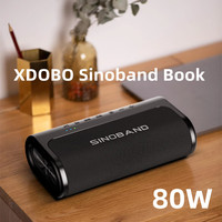 Portable wireless Bluetooth speaker 80W high-power XDOBO Sinoband Book ultra-low frequency outdoor camping party stereo speaker