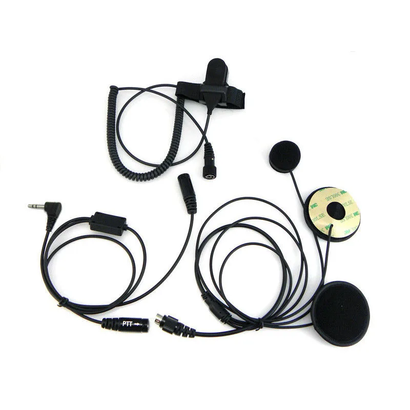 

1Pin 2.5mm Motorcycle Helmet Headset Finger PTT Dual Speaker Walkie Talkie Earpiece for Motorola TLKR T3 T4 T60 T80 MR350R Radio