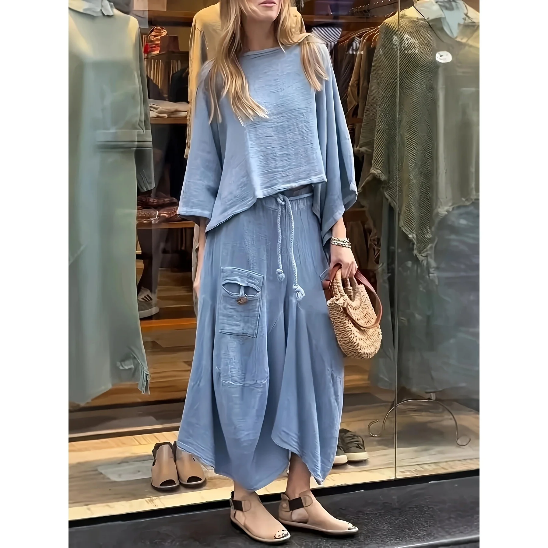 

Casual Color Skirt Set Women's Fashion Ensemble Cross-Border New Style Summer Collection Comfortable Ladies Outfit