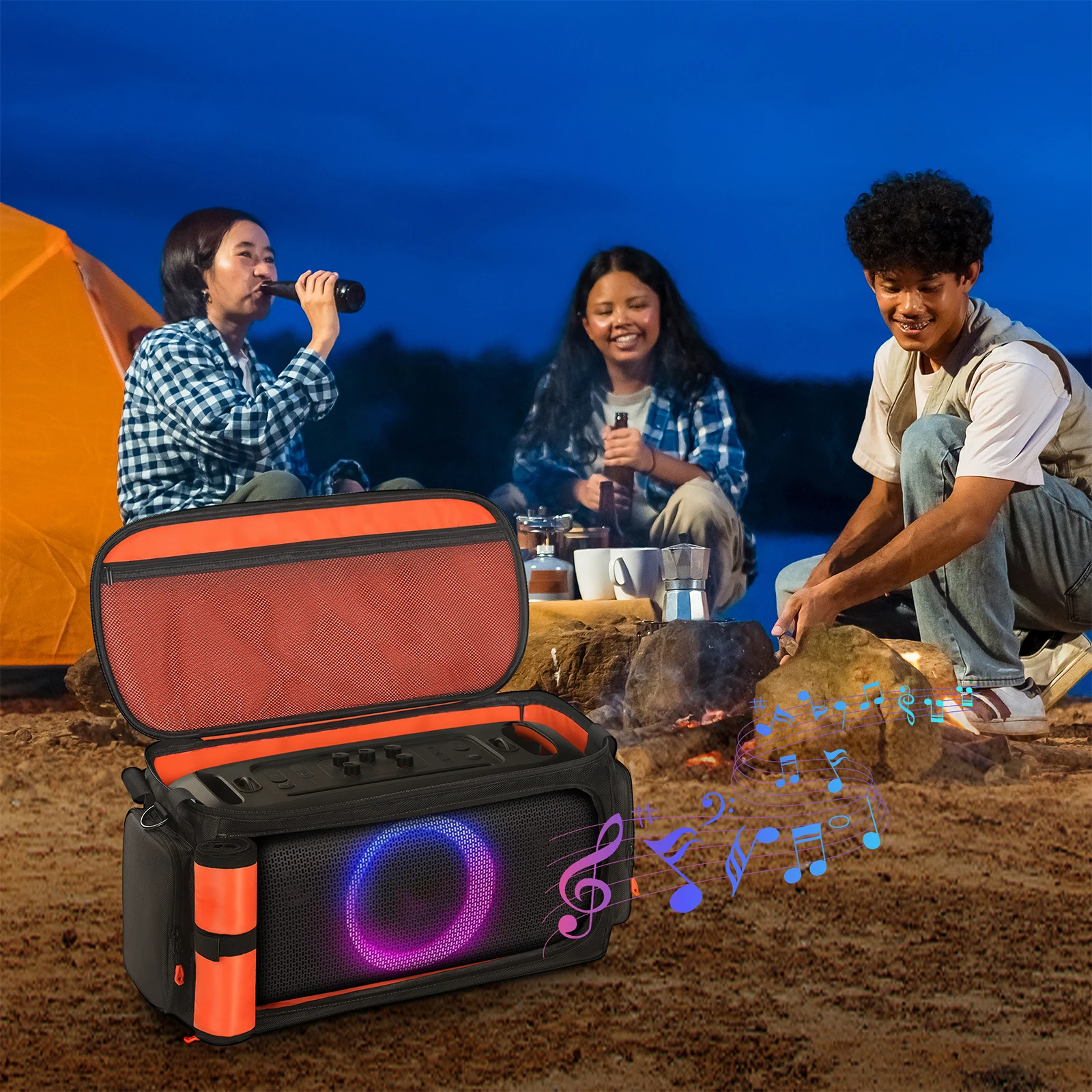 

Сумка для хранения и транспортировки, ударопрочный защитный чехол с плечевым ремнем для портативной колонки JBL PartyBox On The Go2