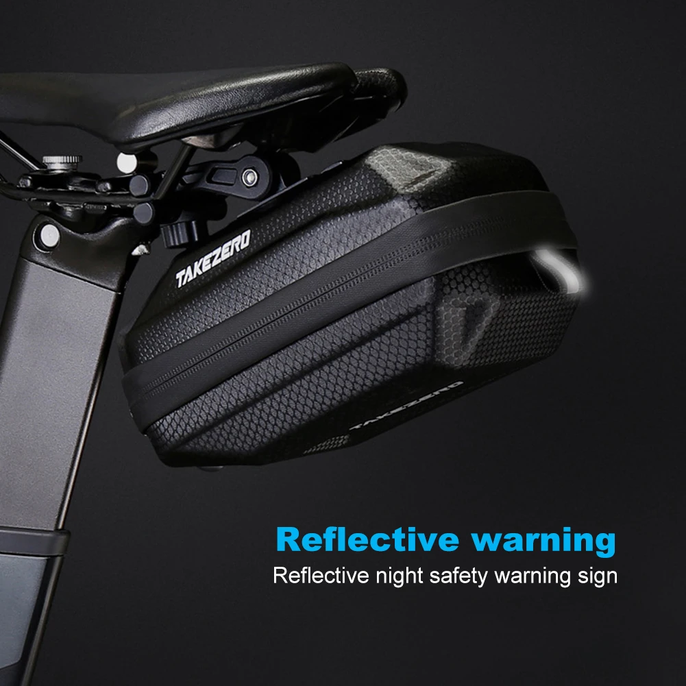 Bike Saddle Bag 0.8/1/2/4/5L Small Waterproof Storage Black Tail Rear Pack Accessory Kit Tool Reflective MTB Road Bicycle Bag